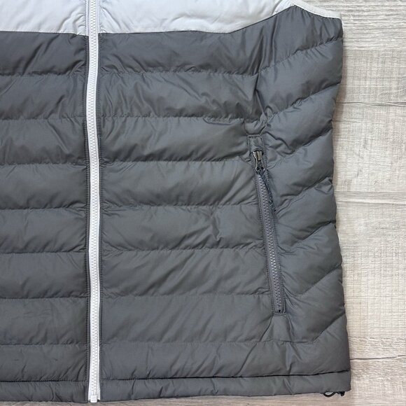 Columbia Men's White Out Omni-Heat Puffer Vest Two Tone Gray Full Zip Size XL - Picture 3 of 8